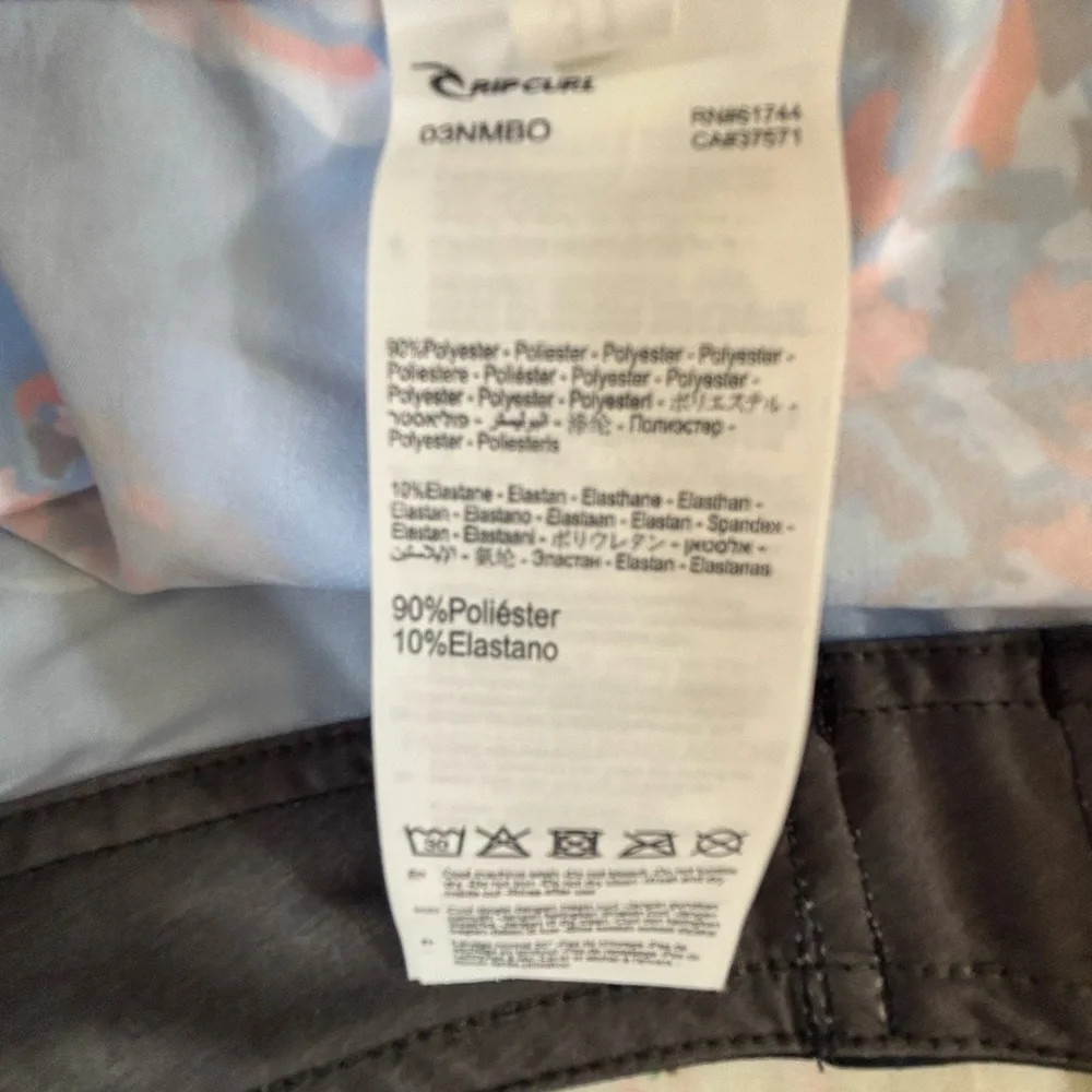Rip Curl Board Short New w/tags Surfer Skate Tropical Hawaiian Blue Pineapple 31